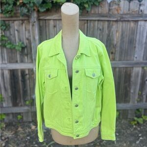 Coldwater Creek Bright Green Jacket